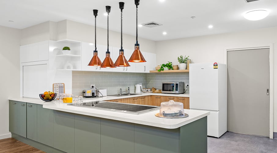 Corpus Christi Clayton Aged Care Residence Kitchen